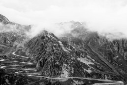 Limited edition fine art cycling print of the famous Gotthard Pass cobbles on the hairpin road in Switzerland. Shot for Cyclist Magazine by Patrik Lundin - cycling prints, fine art cycling print, limited edition prints, limited edition cycling prints, cycling photos, cycling images, cyclist, hairpin, hairpin road, cycling, cyclist magazine, gift, gift for cyclists